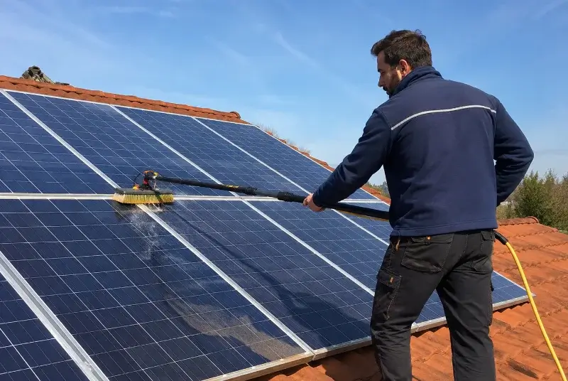 Nettoyage et entretien de panneaux solaires à Merville