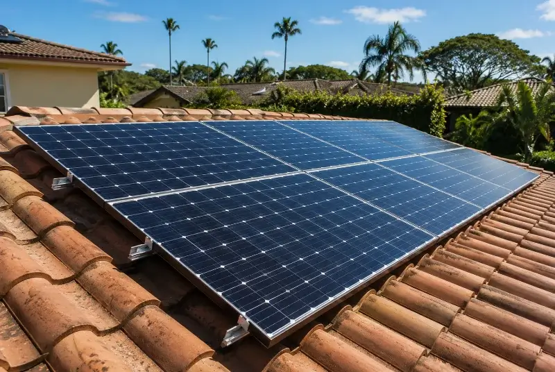 Installation de panneaux solaires à Merville